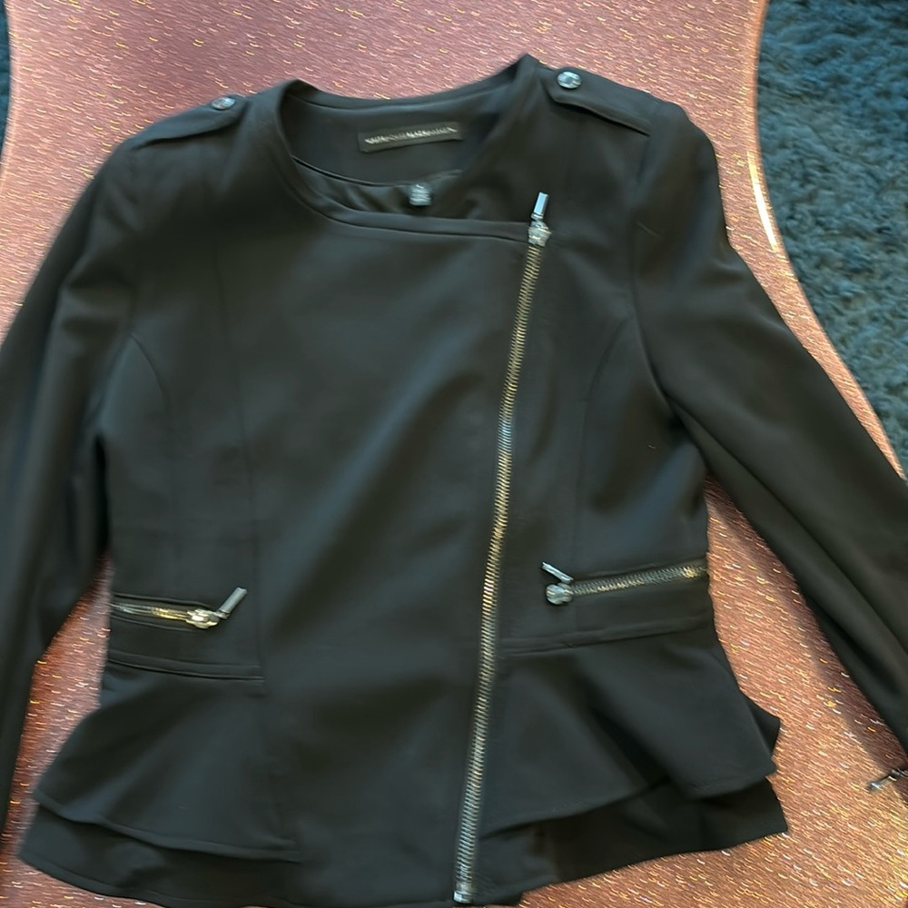 WHBM black peplum jacket